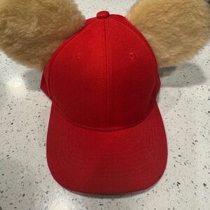 Red Cap with Furry Ears